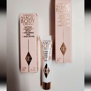 2 Pcs Charlotte Tilbury Magic Body Cream 10ml Travel Size New In Box